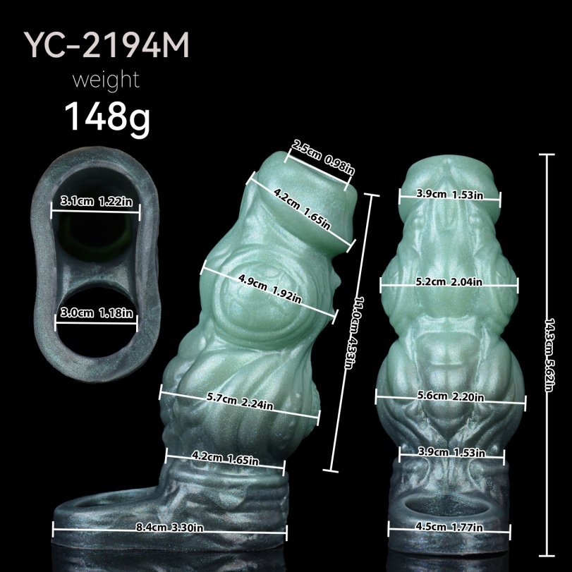 Fantasy Knot Cock Sleeve & Penisverlenger Verleng de Seksuele Duur & Train Gevoeligheid - Wearable voor Mannen - Afbeelding 8