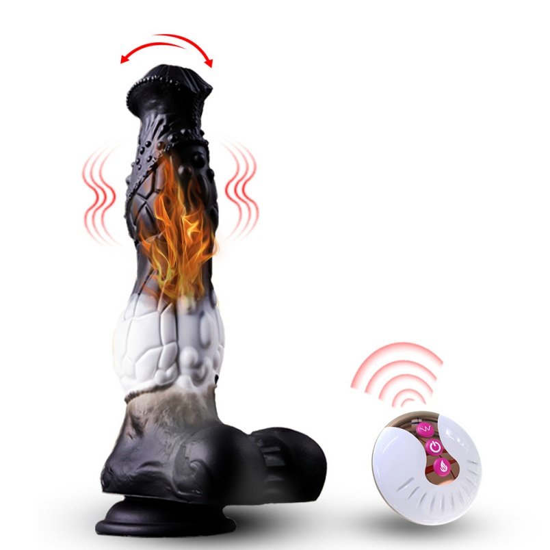 Stotende Vibrator & Fantasy Horse Penise-MonsterCock Ervaring voor Masturberende Vrouwen - Afbeelding 4