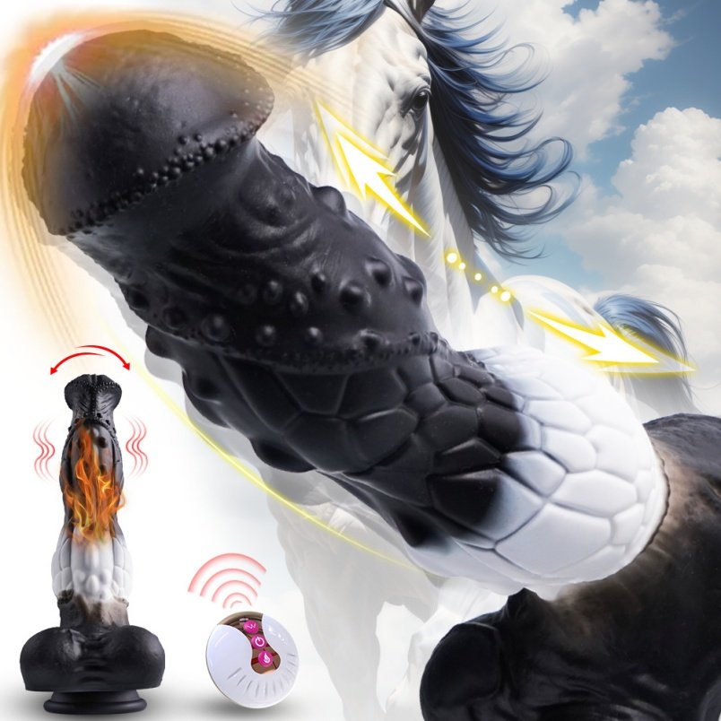 Stotende Vibrator & Fantasy Horse Penise-MonsterCock Ervaring voor Masturberende Vrouwen - Afbeelding 5