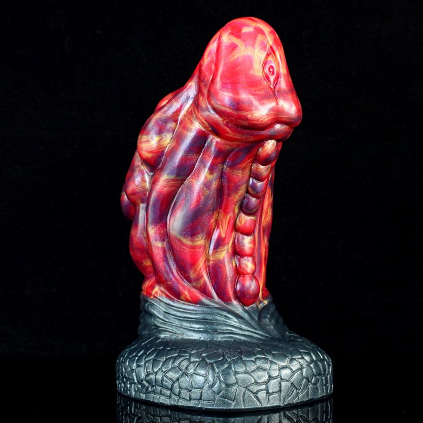 Fantasie Bloedrode Siliconen Monstercock – Grootste Lul voor Fisting en Masturberende Vrouwen - Afbeelding 2