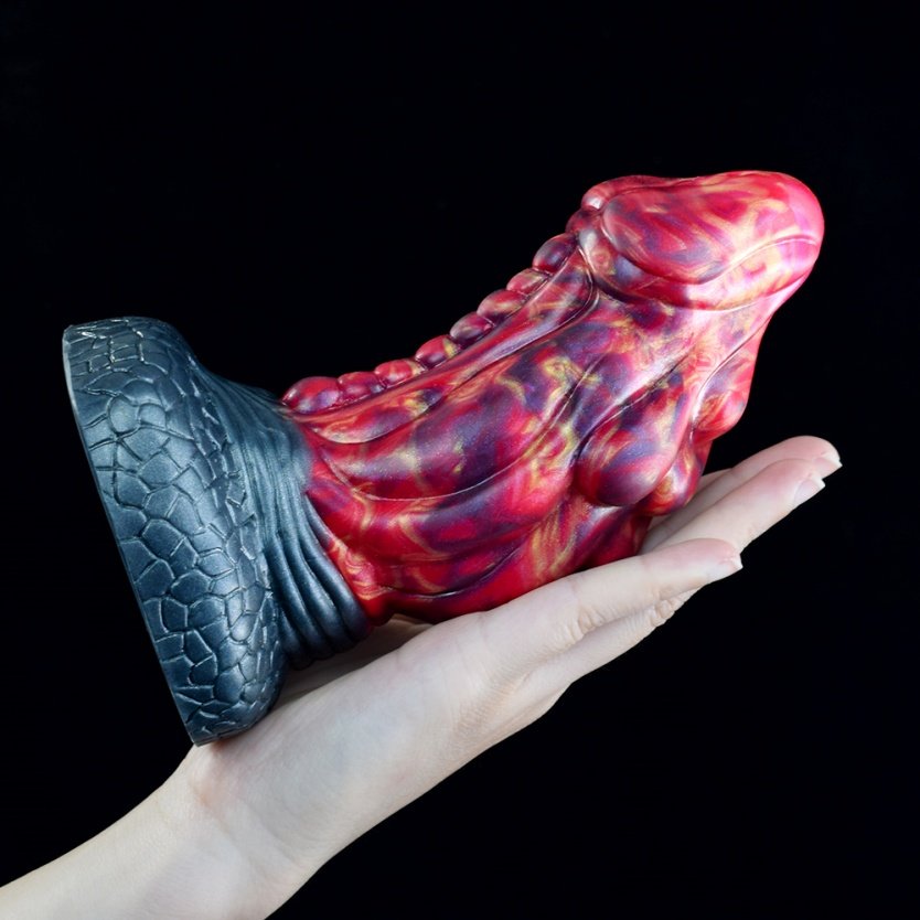 Fantasie Bloedrode Siliconen Monstercock – Grootste Lul voor Fisting en Masturberende Vrouwen - Afbeelding 11