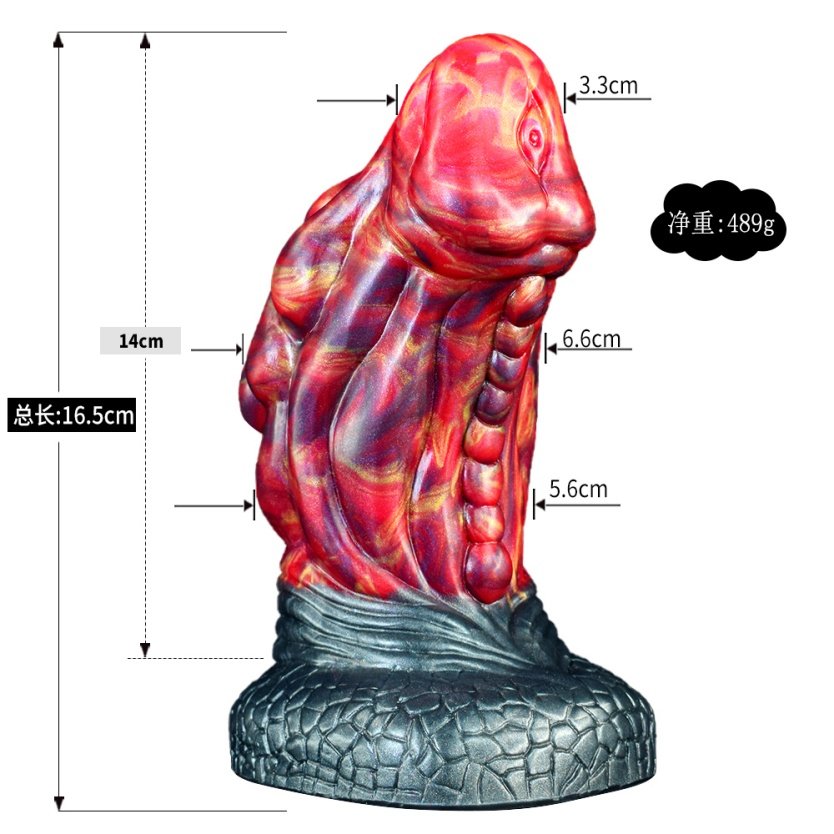 Fantasie Bloedrode Siliconen Monstercock – Grootste Lul voor Fisting en Masturberende Vrouwen - Afbeelding 12
