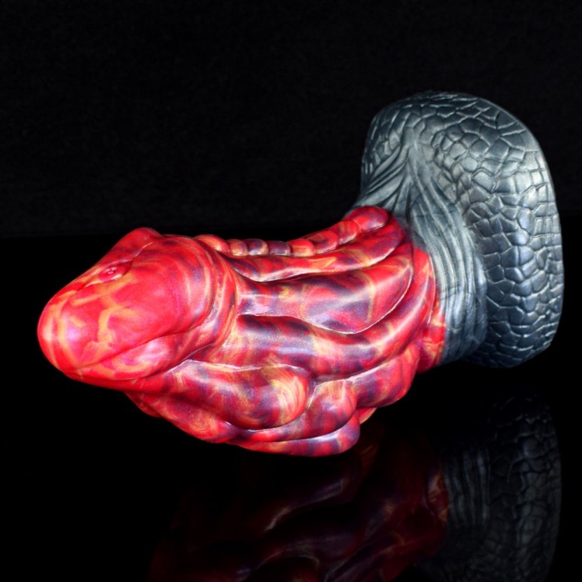 Fantasie Bloedrode Siliconen Monstercock – Grootste Lul voor Fisting en Masturberende Vrouwen - Afbeelding 6
