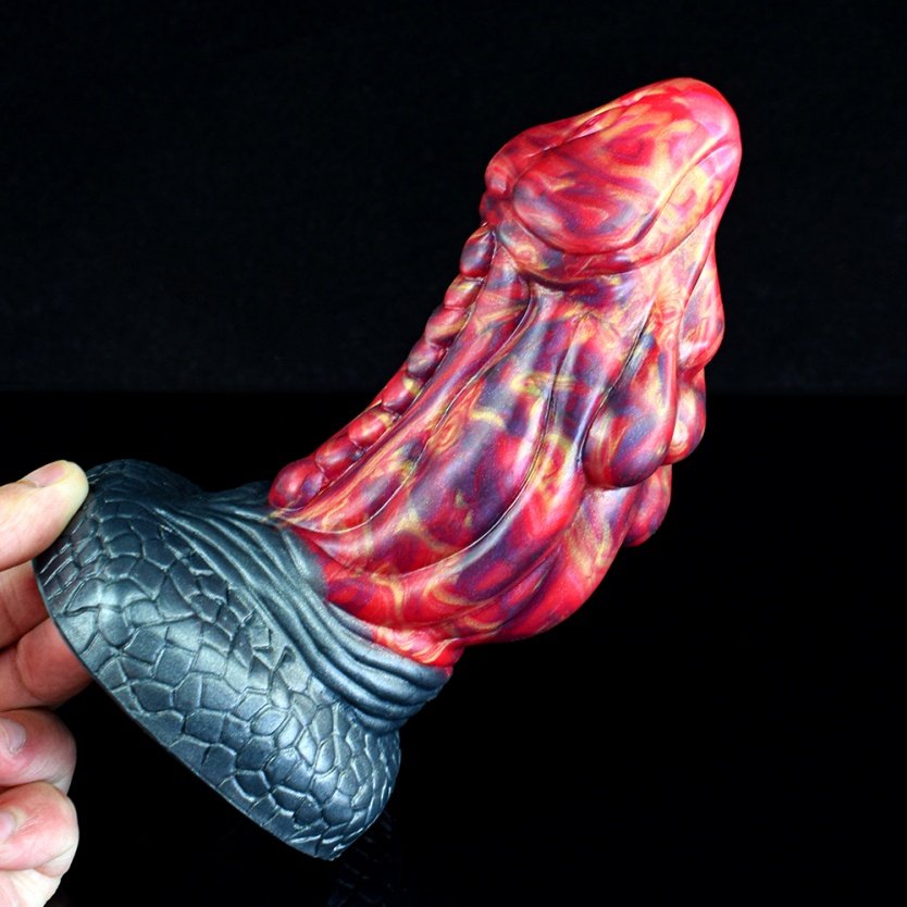 Fantasie Bloedrode Siliconen Monstercock – Grootste Lul voor Fisting en Masturberende Vrouwen