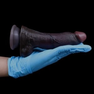 Realistische Dual-Layer Zwarte Siliconen Dildo – Intense G-Spot Stimulatie & Hands-Free Genot