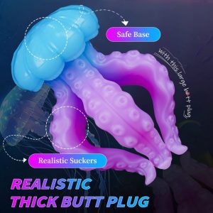 Buitenaardse Fantasie Octopus Siliconen Monstercock-Extreme Vaginale Expansie & G-Spot Stimulatie voor Vrouwen