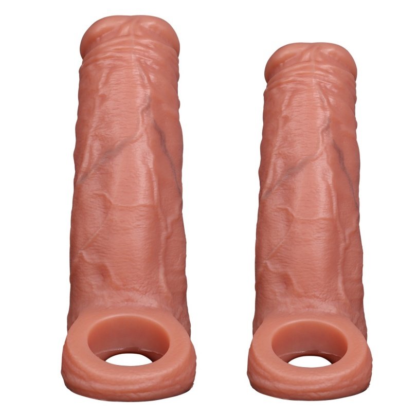 Realistische Penis Sleeve voor Erectieproblemen - Met Testikel Penisrinf & Ejaculatie Spray Functie - Afbeelding 6