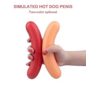 Hotdog Worst Fantasie Siliconen Dildo – Discrete & Nauwkeurige G-Spot Sex Toys