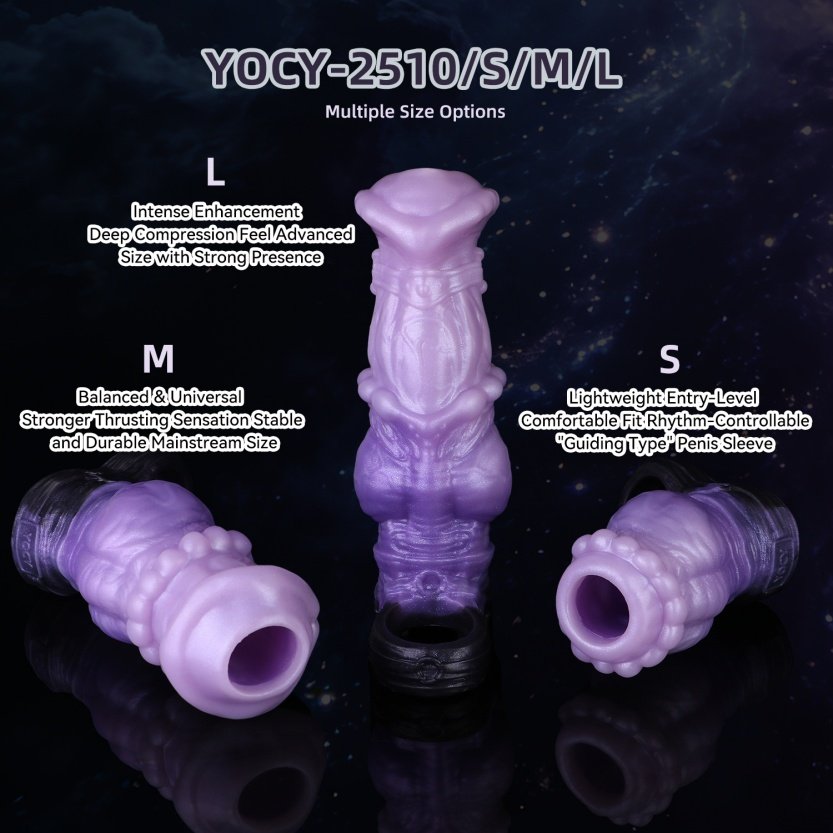 Gemini said Fantasie Siliconen Paard Dicksleeve - Vertraging van de Erectie & Stevige Penisrinf - Afbeelding 15