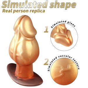 Fantasy Siliconen Knot Grote Piemel - Stimulerende Anale en Vaginale Dildo