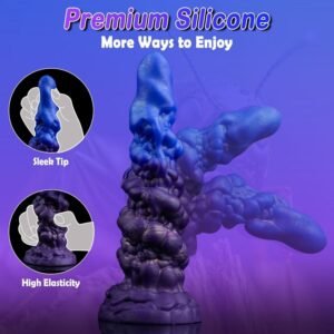 Fantasie Alien Siliconen Monstercock - Spiraalvormige Penetratie als Viagra voor Vrouwen die Masturberen