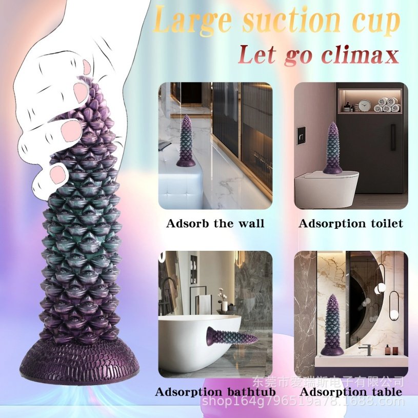 Alien Fantasie Monster Stotende Vibrator Dildo - Zuignap Dildo voor Vrouwen die Masturberen - Afbeelding 8
