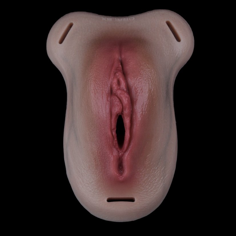 Draagbare Siliconen Nep Vagina met Leren Harnas - Levensechte Nep Kut voor Crossdressers - Afbeelding 2