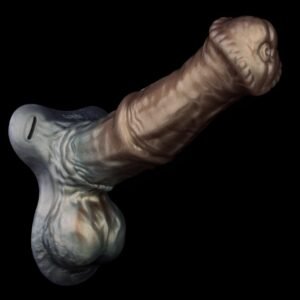 Gemini said Leren Draagbare Fantasie Paarden Cock Sleeve Harnas - Verlengende Sex Toys voor Mannen