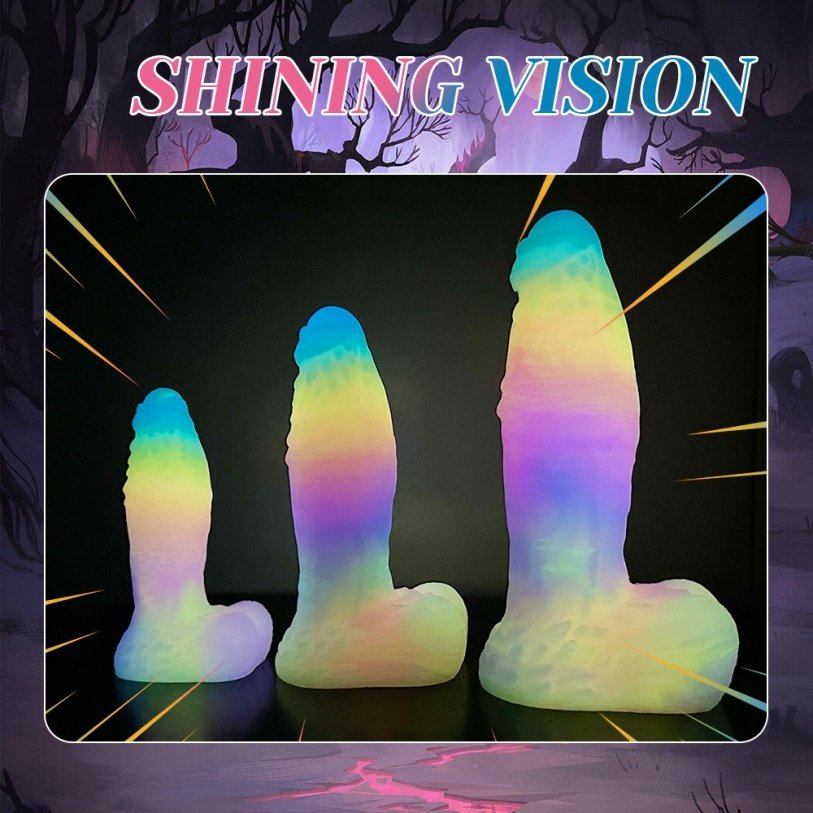 Fantasy Lichtgevende Siliconen Dragon Dildoe – Vaginale Expansie & Zuignap Sex Toys - Afbeelding 4