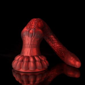 Bloedrode Siliconen Fantasie Tentacle Dildo - Extra Lange Zuignap Sex Toys voor Diepe G-Spot Stimulatie