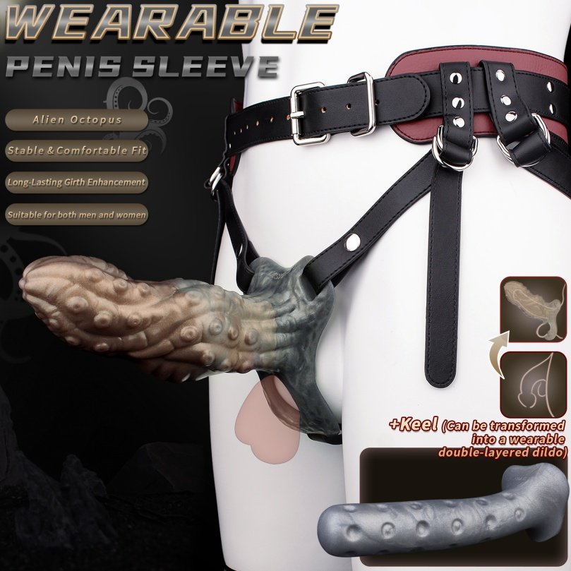 Tentakel Fantasie Knot Penis Sleeve – Vergroot Micropenis & Verbeter Erectieproblemen - Afbeelding 2