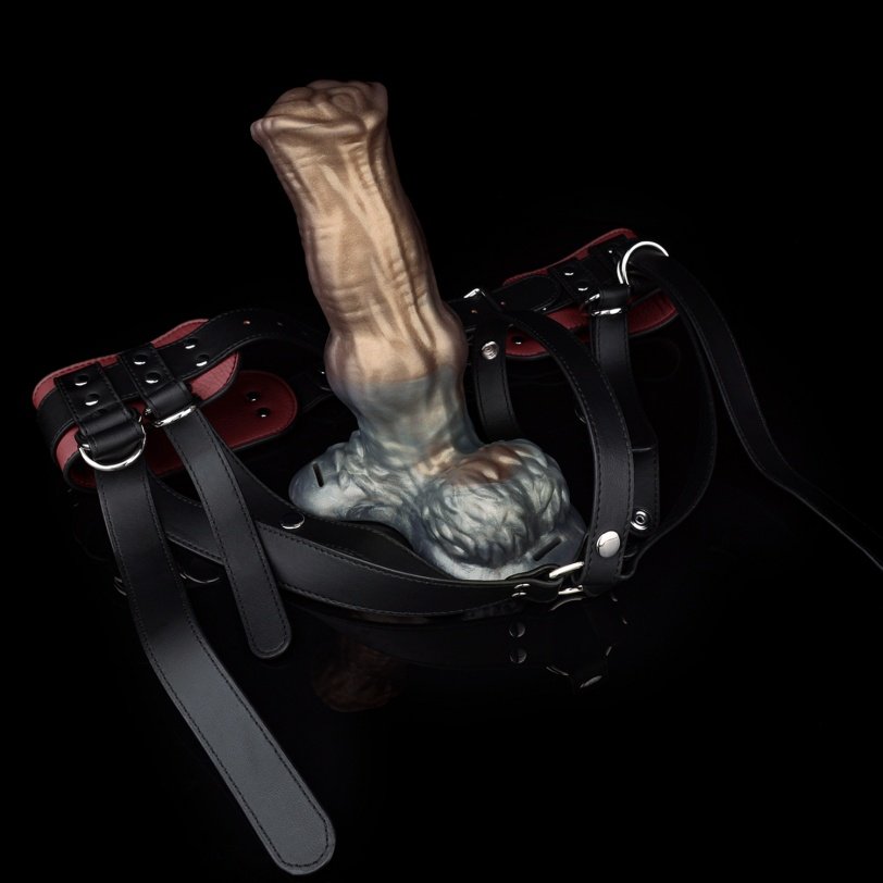 Monster Paard Penis Sleeve met Draagbaar Harnas - Oplossing voor Erectieproblemen & Mannelijke Sex Toys - Afbeelding 14