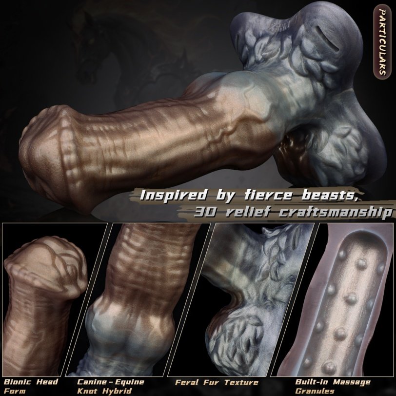 Monster Paard Penis Sleeve met Draagbaar Harnas - Oplossing voor Erectieproblemen & Mannelijke Sex Toys - Afbeelding 7