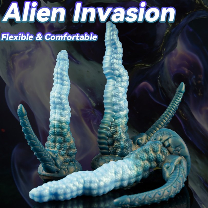 Monster Siliconen Anal Doppeldildo - Fantasie Alien Design Speeltje - Afbeelding 2