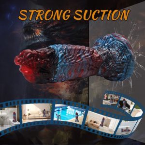 Buitenaardse Fantasy Siliconen Dragon Dildoe met Zuignap-Multi-Zone Stimulatie voor Vrouwen die Masturberen