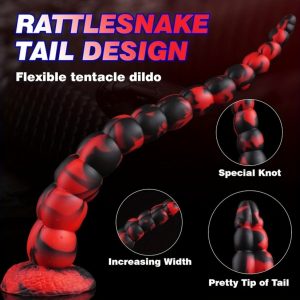 Fantasie Alien Anal Beads Dildo – Extra Lange Tentakel voor Diepe Vaginale Stimulatie en Masturbatie Sex Toys