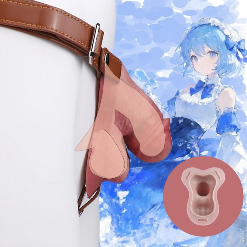 Realistische Siliconen Vlezige Chastity Cage - Strapon Bondage Toys voor Mannelijke Controle - Afbeelding 11