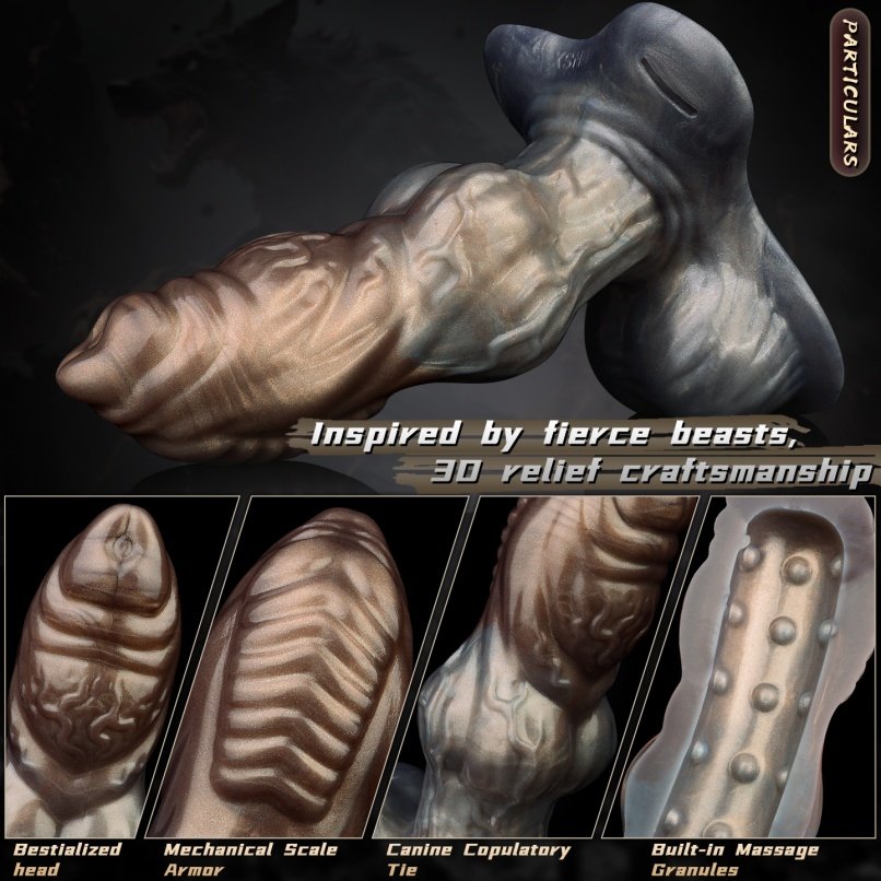 Fantasie Dog Penis Sleeve – Unisex Strapon Siliconen Toy voor Koppels - Afbeelding 14