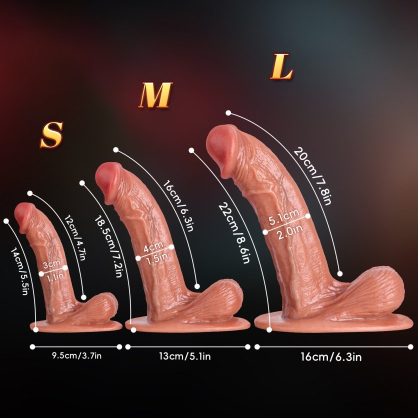 Vleeskleurige Siliconen Realistische Dildo met Zuignap - Gebogen Ontwerp voor G-Spot Stimulatie en Vrouwen die Masturberen - Afbeelding 7