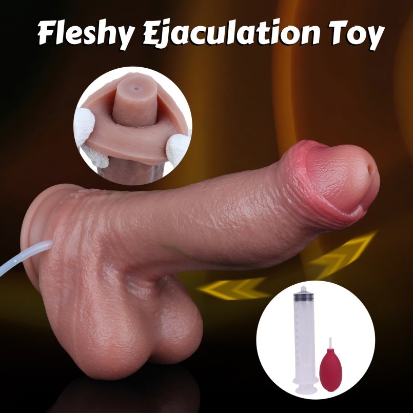 Realistische Squirting Voorbind Dildo-Ervaar de Sensatie van een Echte Ejaculatie - Afbeelding 4