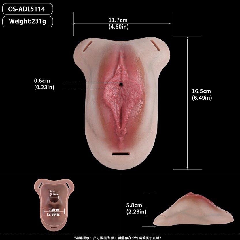 Realistische Siliconen Nep Kut & Draagbare Nep Vagina - Premium Strapon voor Crossdressers - Afbeelding 11