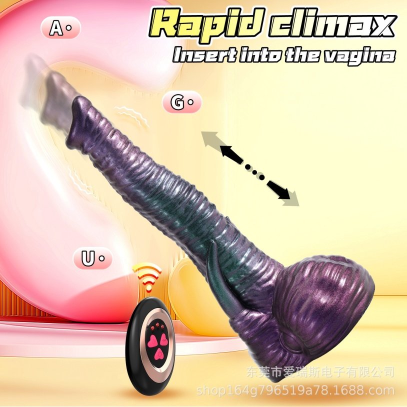 Fantasie Monster Stotende Vibrator Olifantenslurf Dildo - Diepe G-Spot Stimulatie & Orgasme Sex Toys - Afbeelding 3