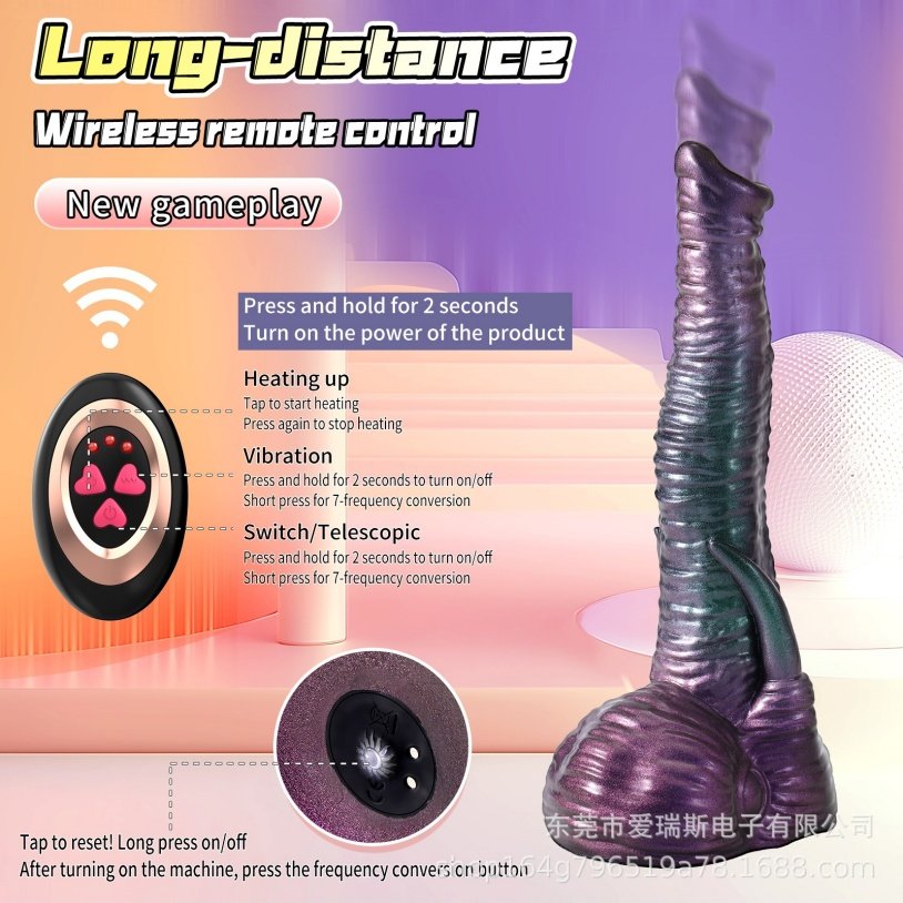 Fantasie Monster Stotende Vibrator Olifantenslurf Dildo - Diepe G-Spot Stimulatie & Orgasme Sex Toys - Afbeelding 9