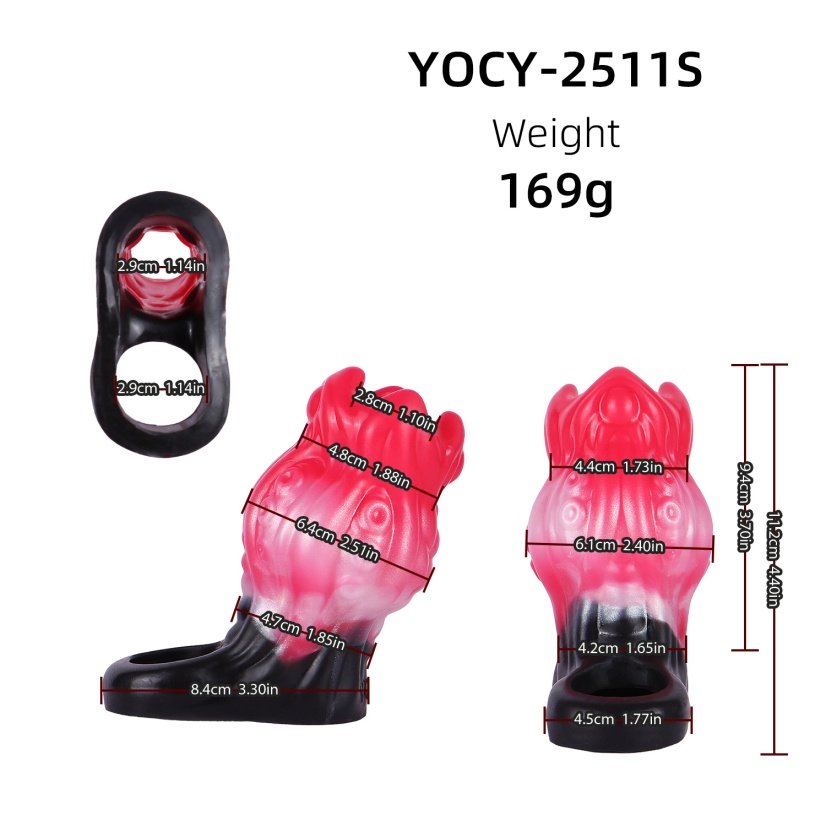 Fantasie Alien Cock Sleeve met Fixerende Penisrinf – Vergroting en Verdikking voor de Man - Afbeelding 7
