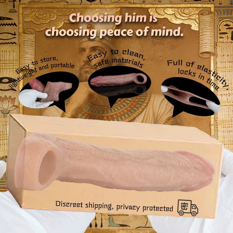 Levensechte Siliconen Cock Sleeve voor Micropenis - Verlengende en Verdikkende Peniskoker met Realistische Textuur - Afbeelding 10