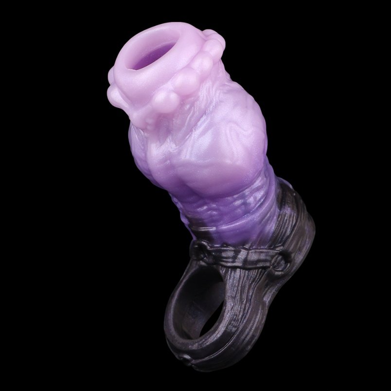 Gemini said Fantasie Siliconen Paard Dicksleeve - Vertraging van de Erectie & Stevige Penisrinf - Afbeelding 4